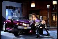 Angel Veil in purple latex (Suze Randall photo sesion)