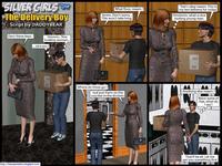 3D-the mother pay in kind the deliveryman